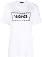 Versace t-shirt 90s Vintage à logo brodé - Blanc
