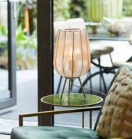 Light & Living Japandi tafellampPlumeria crème Ø 25cm - 1874327