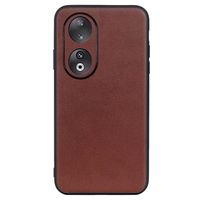 Honor 90 Leather Coated TPU Case - Brown