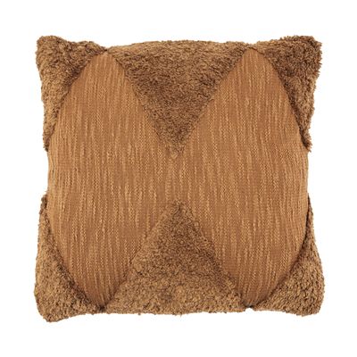 By-Boo Kussen 'Wabi' 45 x 45cm, kleur Bruin