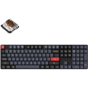 Keychron K5 Pro toetsenbord Universeel USB + Bluetooth QWERTY Amerikaans Engels Zwart, Grijs, Rood