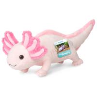 Knuffeldier Axolotl salamander - zachte pluche stof - premium kwaliteit knuffels - roze - 36 cm   -