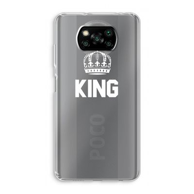 King zwart: Xiaomi Poco X3 Pro Transparant Hoesje