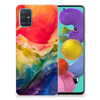 Hoesje maken Samsung Galaxy A51 Watercolor Dark - thumbnail