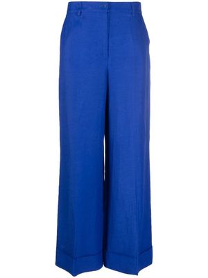 P.A.R.O.S.H. pantalon Raisa à coupe droite - Bleu