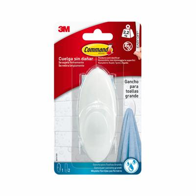 Haak voor ophanging 3M 2,2 Kg Wit Plastic (1 Stuks) Haak voor ophanging 3M 2,2 Kg Wit Plastic (1 Stuks)