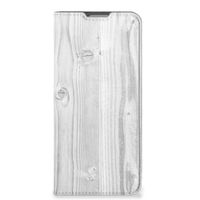 OPPO Reno8 Lite Book Wallet Case White Wood