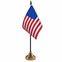 Amerika/USA versiering tafelvlag 10 x 15 cm   -