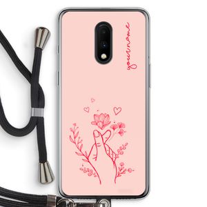 Giving Flowers: OnePlus 7 Transparant Hoesje met koord