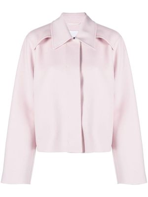 Jil Sander veste en laine à col pointu - Rose