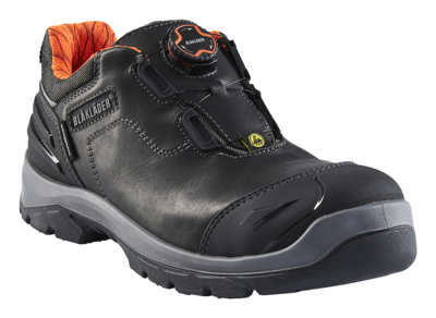 Blåkläder Veiligheidsschoen 2454 S3 Laag BOA | Zwart/Oranje | Maat 46 - 00.183.008.46