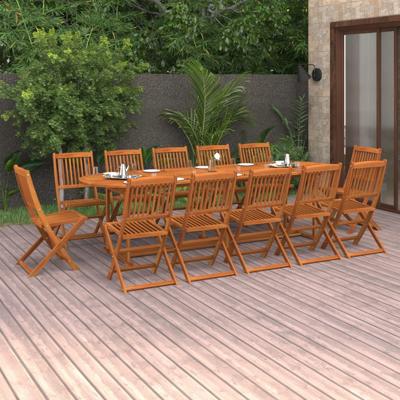 13-delige Tuinset 280x90x75 cm massief acaciahout