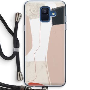 Lava: Samsung Galaxy A6 (2018) Transparant Hoesje met koord