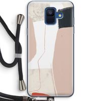 Lava: Samsung Galaxy A6 (2018) Transparant Hoesje met koord