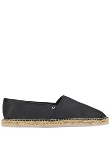 Ferragamo espadrilles en cuir à boucle Gancini - Noir