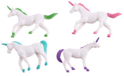 Haza Original speelfiguur unicorn 4 x 7 cm 8 stuks