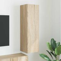 TV Wandkast Wandgemonteerd Sonoma 30 x 31 x 100 cm Bewerkt hout