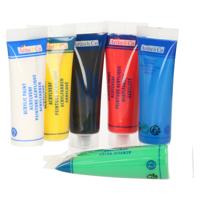 Artist & Co Acrylverf - 6 tubes - 6 kleuren - 75 ml per tube - hobbyverf op waterbasis