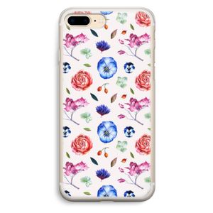 Bloemetjes: iPhone 7 Plus Transparant Hoesje