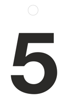 Metafranc Plakcijfer 35Mm Zwart 5 - WU0511740 Metafranc Plakcijfer 35Mm Zwart 5 - WU0511740
