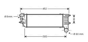 Intercooler, inlaatluchtkoeler PEA4204