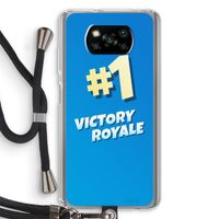 Victory Royale: Xiaomi Poco X3 Pro Transparant Hoesje met koord