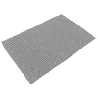 Badkamerkleedje/badmat tapijt - voor op de vloer - steengrijs - 50 x 80 cm