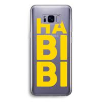 Habibi Blue: Samsung Galaxy S8 Transparant Hoesje