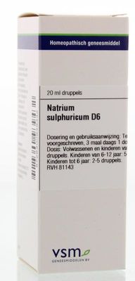 VSM Natrium sulphuricum D6 (20 ml)