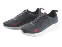CRIVIT Heren sportschoenen (44, Grijs/rood)