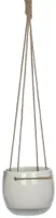 Mica Decorations Resa hangpot rond 16,5x13,5cm wit