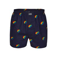 Happy Shorts Happy Shorts Wijde Boxershort Pride Regenboog Hartjes