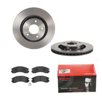 Remmenset, remschijf BREMBO, Remschijftype: Binnen geventileerd, Inbouwplaats: Vooras, u.a. für Mitsubishi, Citroën, Peugeot - thumbnail