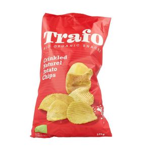 Ribbelchips gezouten bio