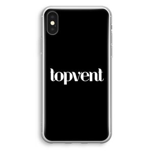 Topvent Zwart: iPhone X Transparant Hoesje