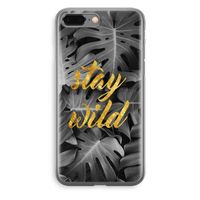 Stay wild: iPhone 8 Plus Transparant Hoesje