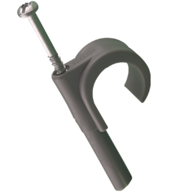 Mepac plugclip schroef 16/19mm grijs