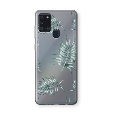 Simple leaves: Samsung Galaxy A21s Transparant Hoesje