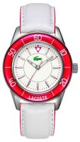 Lacoste horlogeband 2000561 / LC-42-3-29-2204 Leder Wit 20mm + wit stiksel - thumbnail