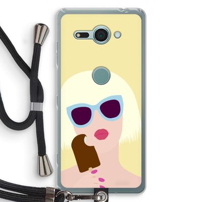 Ice cream: Sony Xperia XZ2 Compact Transparant Hoesje met koord