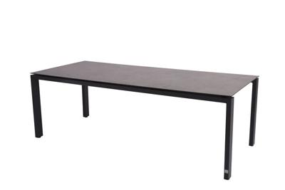 Goa Tafelframe Antracite met HPL Dark Grey tafelblad 220 x 95 cm - 4so