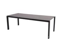 Goa Tafelframe Antracite met HPL Dark Grey tafelblad 220 x 95 cm - 4so