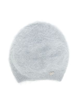 Monnalisa bonnet à breloque cœur - Gris