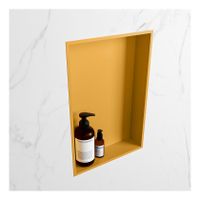 Wandnis Solid Surface Easy | In- en opbouw | 30x45x8 cm | 1 vak | Ocher