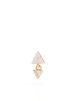 MARIA TASH puce d'oreille Triangle en or blanc 18ct pavée de diamants - thumbnail