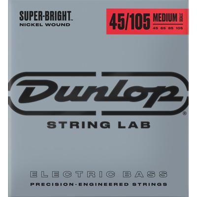 Dunlop DBSBN45105M Super Bright Nickel Wound Bassnaren Medium Scale (45-105)