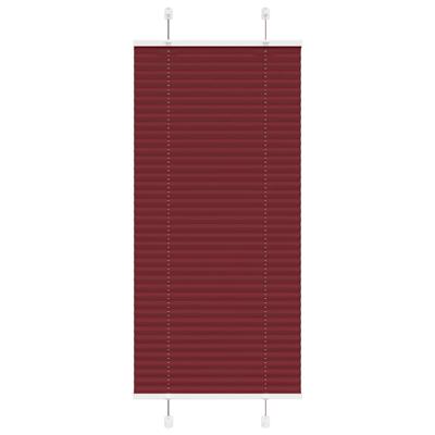 Pliss rolgordijn 55x150 cm stofbreedte 54,4 cm bordeauxrood