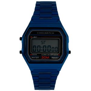 Coolwatch CW.382 Kinderhorloge Digital Black Blue staal