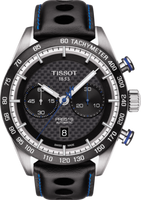 Horlogeband Tissot T1004271620101 / T610044077 Leder Zwart 22mm - thumbnail