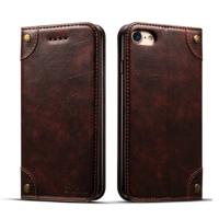 Voor iPhone 8/7 barok eenvoudige horizontale Flip lederen draagtas met houder & kaartsleuven & portemonnee (donker bruin) Voor iPhone 8/7 barok eenvoudige horizontale Flip lederen draagtas met houder & kaartsleuven & portemonnee (donker bruin)